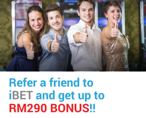 Refer a friend to iBET 918Kiss(SCR888) get up to RM290 bonus