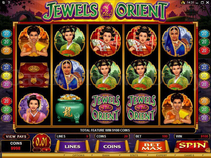 SCR3888 Loging Casino Jewels Orient Slot Game 1