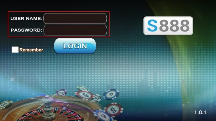 Step5: Login S888 Slot Game mobile version.