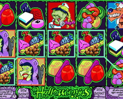 Have fun in 918Kiss(Scr888) Halloweenies Slot Game