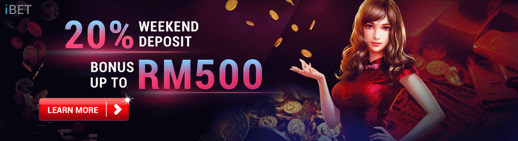 918Kiss(Scr888) Casino 20% Weekend Deposit bonus up to MYR500